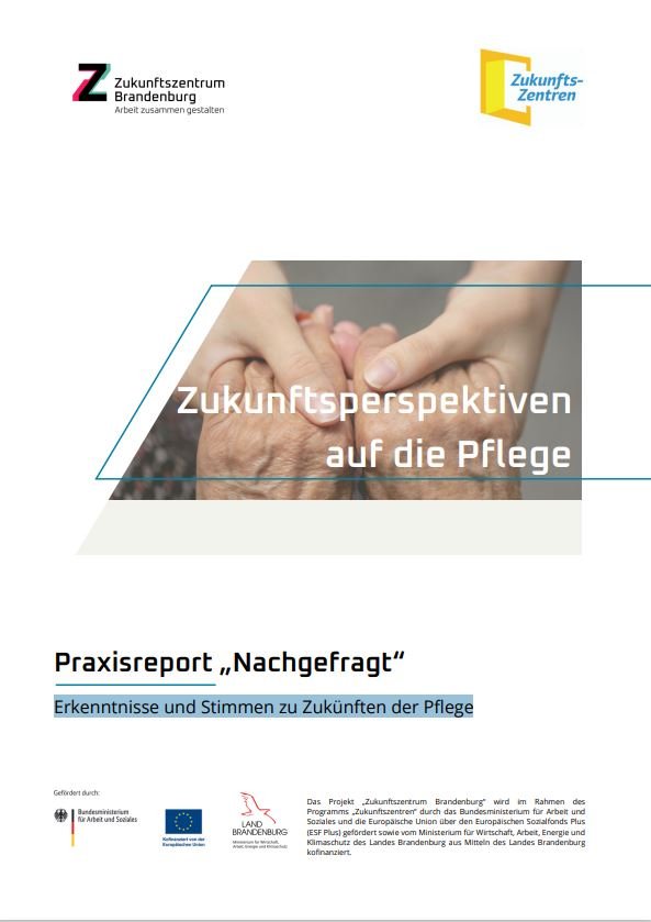 Titelbil Praxisreport "Nachgefragt" - Pflege